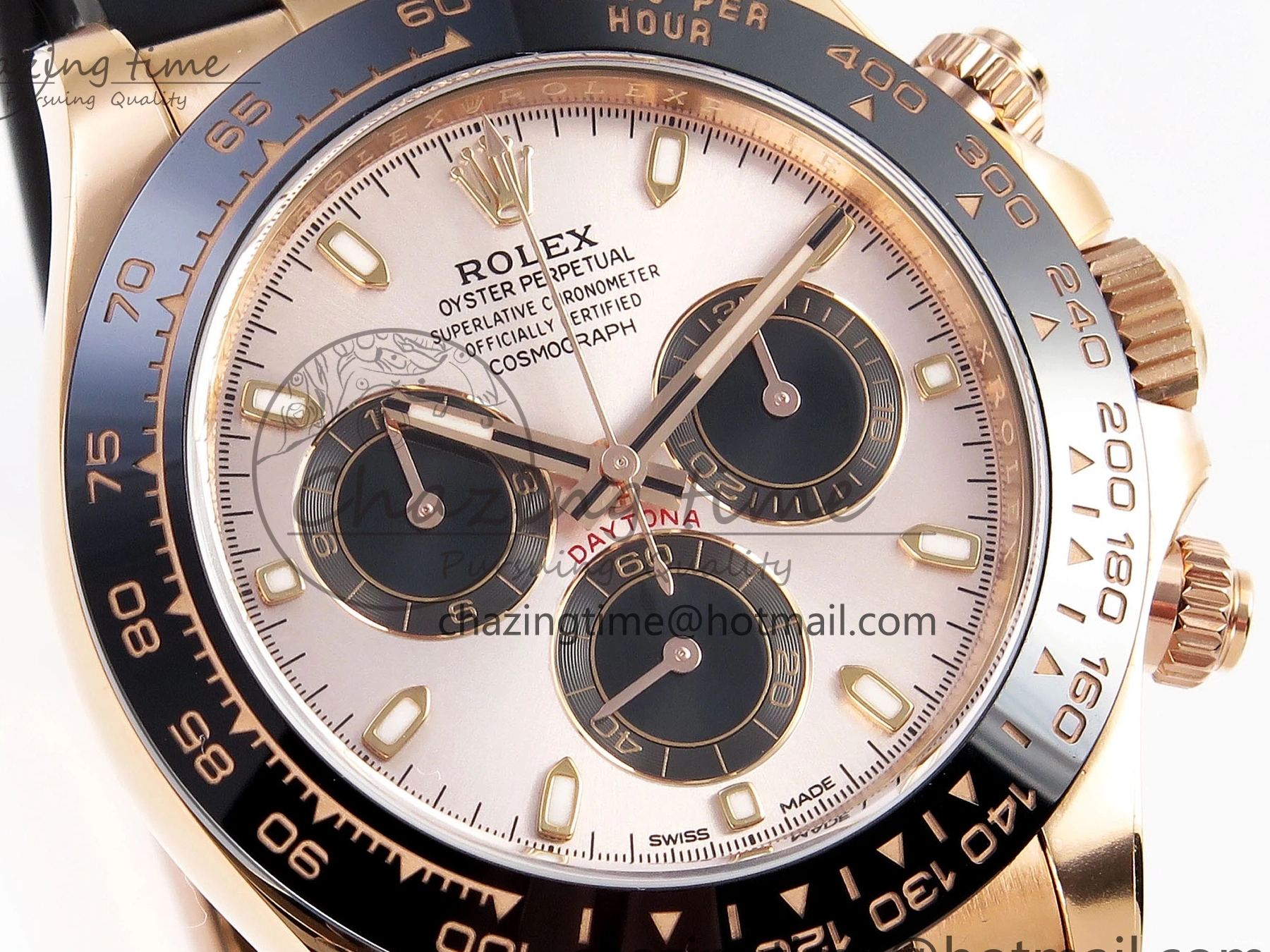 MiroTime 0416 Daytona 116515 Clean 1:1 Best Edition Silver Dial RG Markers on Oysterflex Strap SA4130 V WrinkleFree 1965